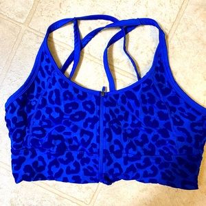 Balance Athletica Cobalt King Cheetah Sports Bra